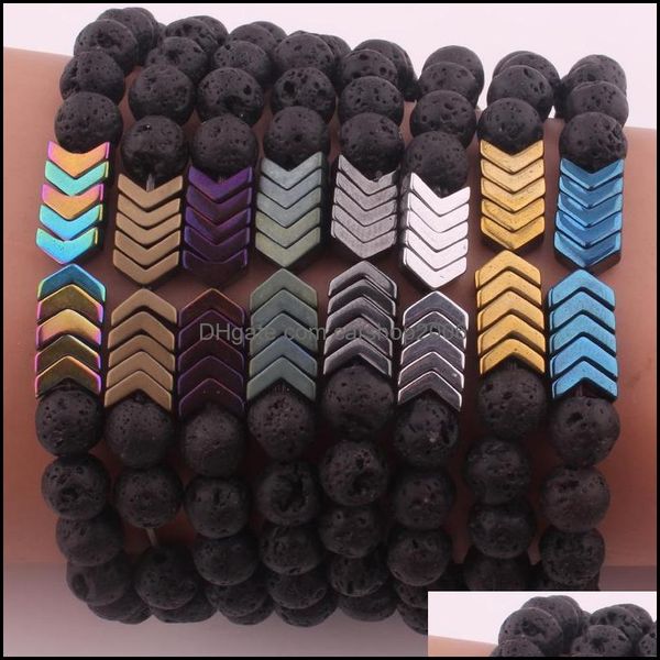 charm bracelets jewelry natural black lava stone arrowhead bracelet essential oil per diffuser for women men drop delivery 2021 hn1lm, Golden;silver
charm bracelets jewelry natural black lava stone arrowhead bracelet essential oil per diffuser for women men drop delivery 2021 hn1lm, Golden;silver