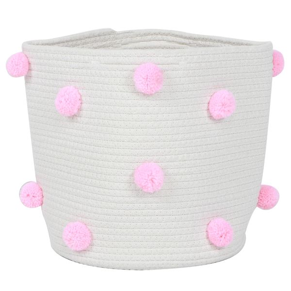 30cm large storage basket decorative cotton rope blanket 
30cm large storage basket decorative cotton rope blanket