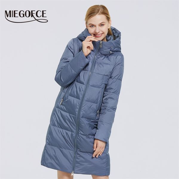 miegofce new women's winter cotton collection windproof jacket with standup collar fabric and waterproof women parka coat 201019, Black
miegofce new women's winter cotton collection windproof jacket with standup collar fabric and waterproof women parka coat 201019, Black