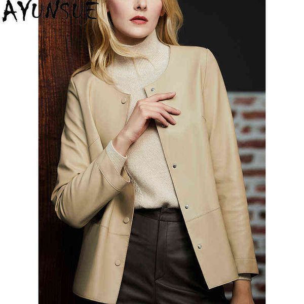 ayunsue natural 100 real sheepskin coat female leather coat women clothing 2020 korean casual jackets 09494 j220727, Black
ayunsue natural 100 real sheepskin coat female leather coat women clothing 2020 korean casual jackets 09494 j220727, Black