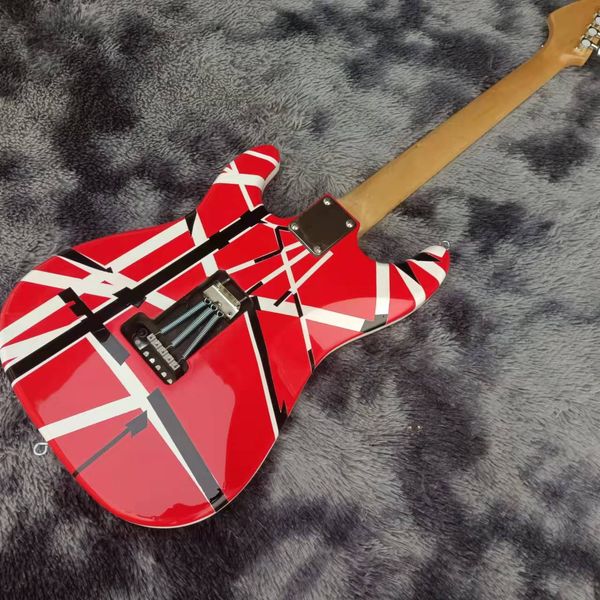 2022 eddie edward eddie van halen franken red st electric guitar black white stripes maple neck floyd rose tremolo & wahmmy bar
2022 eddie edward eddie van halen franken red st electric guitar black white stripes maple neck floyd rose tremolo & wahmmy bar