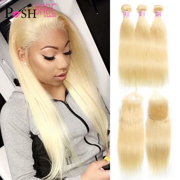 accessories 613 honey blonde 8 - 40 inch brazilian remy straight hair 3 4 bundle with middle part swiss lace closure 4x4, Silver
accessories 613 honey blonde 8 - 40 inch brazilian remy straight hair 3 4 bundle with middle part swiss lace closure 4x4, Silver