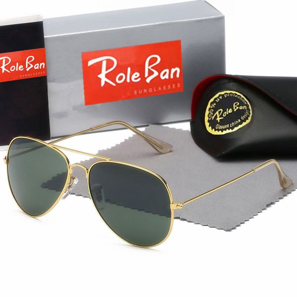 role ban men classic brand retro women sunglasses pilot luxury designer eyewear metal frame mirror sun glasses 62mm uv protection spectacles, White;black
role ban men classic brand retro women sunglasses pilot luxury designer eyewear metal frame mirror sun glasses 62mm uv protection spectacles, White;black