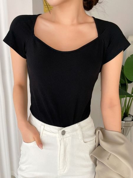 dazy sweetheart neck raglan sleeve tee s1aw#, White
dazy sweetheart neck raglan sleeve tee s1aw#, White