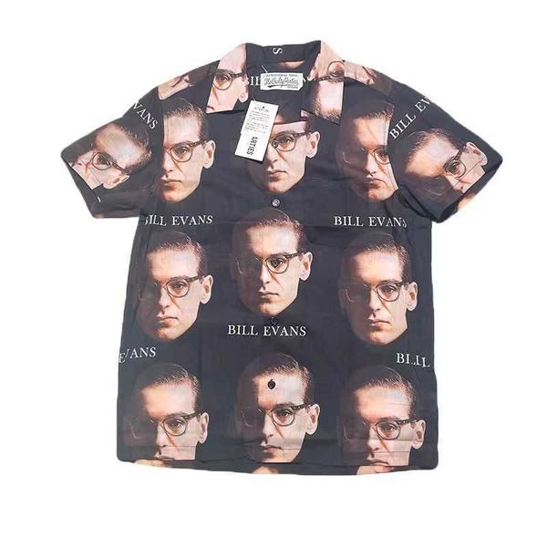 designer wacko maria 22ss bill hip jazz music avatar portrait hawaii short sleeve shirt europe and the united states, White;black
designer wacko maria 22ss bill hip jazz music avatar portrait hawaii short sleeve shirt europe and the united states, White;black