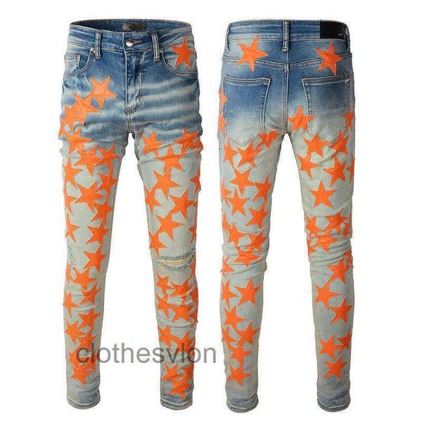 fit leg man jeans amirs slim designer small amri jeans orange mens skin patch five pointed star water wash high street popular men's pa, Blue
fit leg man jeans amirs slim designer small amri jeans orange mens skin patch five pointed star water wash high street popular men's pa, Blue