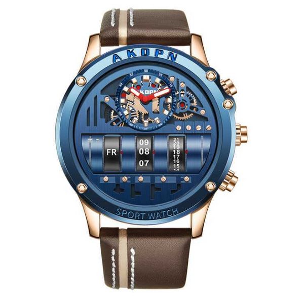 personality akdpbn unique quartz watches domic big dial real leather stap mens watch creative roller design luminous calendar male, Slivery;brown
personality akdpbn unique quartz watches domic big dial real leather stap mens watch creative roller design luminous calendar male, Slivery;brown