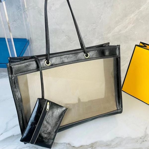 high capacity women shopping bags designer conciseness transparency shoulder bag leather wallet pendant women's elegance aatmosphere ha
high capacity women shopping bags designer conciseness transparency shoulder bag leather wallet pendant women's elegance aatmosphere ha