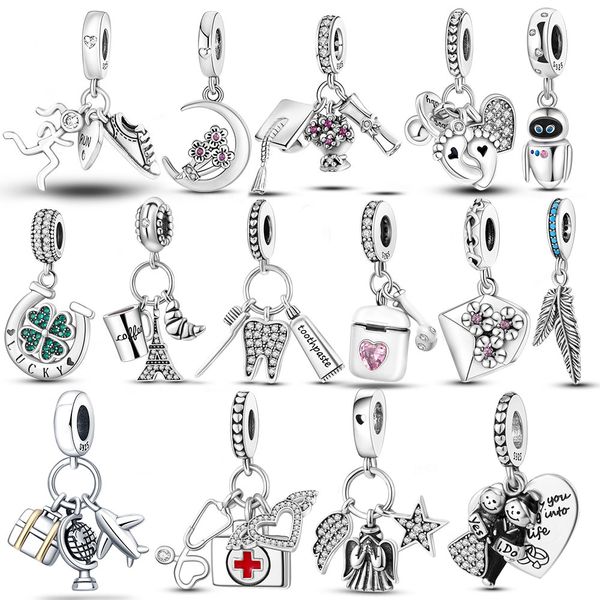 925 silver fit pandora charm 925 bracelet plucky dangle charms set pendant diy fine beads jewelry, Bronze;silver
925 silver fit pandora charm 925 bracelet plucky dangle charms set pendant diy fine beads jewelry, Bronze;silver