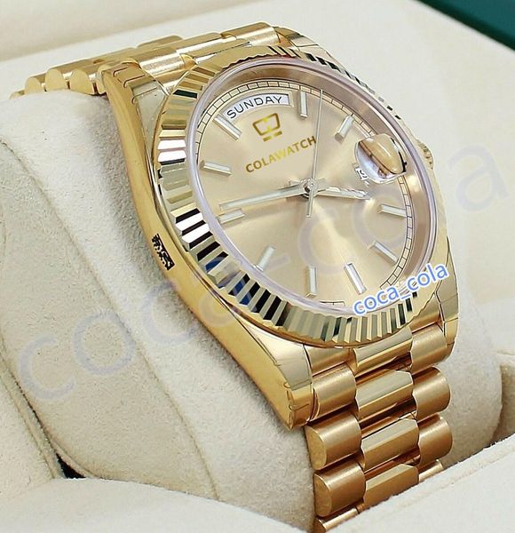 luxury 228238 waterproof watch automatic movement 40mm day-date 18k white gold green roman dial men's bf wristwatches no box, Slivery;brown
luxury 228238 waterproof watch automatic movement 40mm day-date 18k white gold green roman dial men's bf wristwatches no box, Slivery;brown