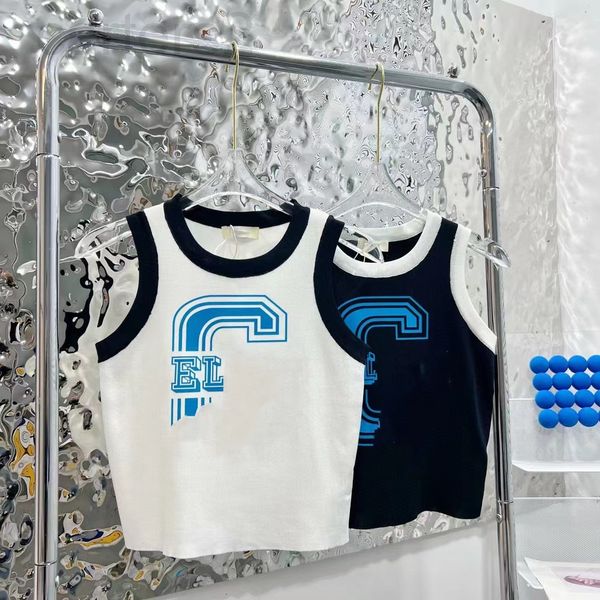 women's tanks & camis designer ce letter printing 22 spring and summer new french color contrast short knitted vest women's fashio, White
women's tanks & camis designer ce letter printing 22 spring and summer new french color contrast short knitted vest women's fashio, White