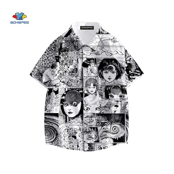 japan horror manga junji ito shirt 3d printed tomie girl hawaiian shirt summer casual beach shirts short sleeve oversized 220810, White;black
japan horror manga junji ito shirt 3d printed tomie girl hawaiian shirt summer casual beach shirts short sleeve oversized 220810, White;black