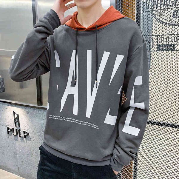 pullover hooded sweater men's 2021 new upper garment long sleeve t-shirt bottomed shirt autumn coat loose, Black
pullover hooded sweater men's 2021 new upper garment long sleeve t-shirt bottomed shirt autumn coat loose, Black