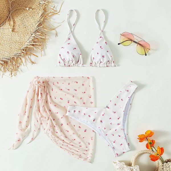 3 pieces bikini set floral print swimwear female thong swimsuit women string swimming suit bathing brazilian suit, White;black
3 pieces bikini set floral print swimwear female thong swimsuit women string swimming suit bathing brazilian suit, White;black