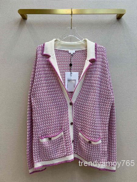 women's knits & tees plaid knit cardigan jacket sweet aging loose thin lapel spring and autumn high end, White
women's knits & tees plaid knit cardigan jacket sweet aging loose thin lapel spring and autumn high end, White