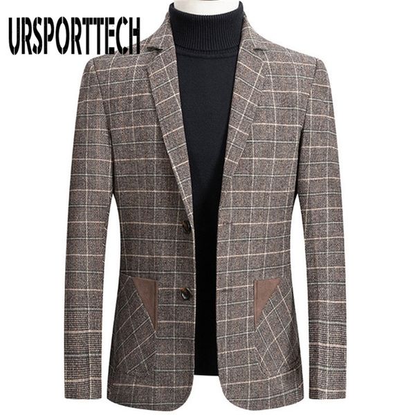 ursporttech brand mens blazer jacket men's suit jacket fashion plaid print slim fit warm blazer coat male plus size 220409, White;black
ursporttech brand mens blazer jacket men's suit jacket fashion plaid print slim fit warm blazer coat male plus size 220409, White;black