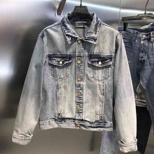 women's jackets spring full body wash hand worn ess fog double thread denim jacket short gr65, Black;brown
women's jackets spring full body wash hand worn ess fog double thread denim jacket short gr65, Black;brown