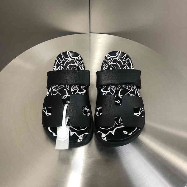 chypress designer slippers herme style velcro palm cowhide round thick soled second uncle men and women, Black
chypress designer slippers herme style velcro palm cowhide round thick soled second uncle men and women, Black