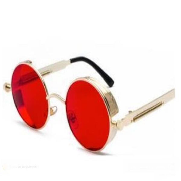 round metal sunglasses steampunk men women fashion glasses vintage sunglass uv400, White;black
round metal sunglasses steampunk men women fashion glasses vintage sunglass uv400, White;black