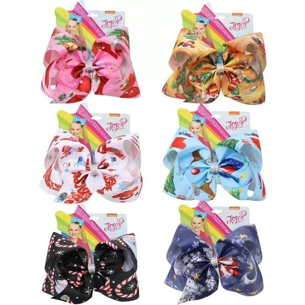 7'' christmas jojo siwa big ribbon bows cute santa claus print hair rhinestone knot clip fashion accessories, Slivery;white
7'' christmas jojo siwa big ribbon bows cute santa claus print hair rhinestone knot clip fashion accessories, Slivery;white