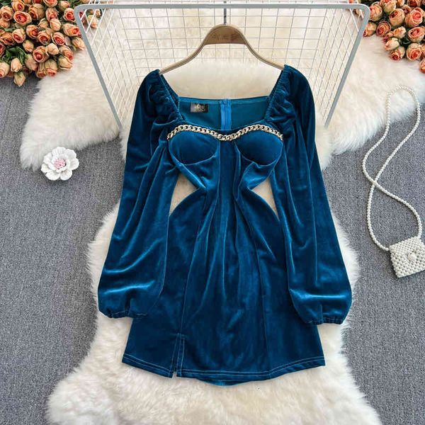 casual dresses 2022 autumn and winter fashion square neck slim fit pleated velvet split hip wrap dress long sleeved dress ld1g, Black;gray
casual dresses 2022 autumn and winter fashion square neck slim fit pleated velvet split hip wrap dress long sleeved dress ld1g, Black;gray