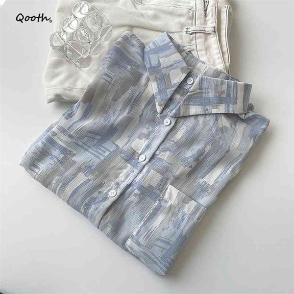 qooth shirt all-match korean style spring single breasted loose long-sleeved casual contrast color mid-length qt520 210609, White
qooth shirt all-match korean style spring single breasted loose long-sleeved casual contrast color mid-length qt520 210609, White