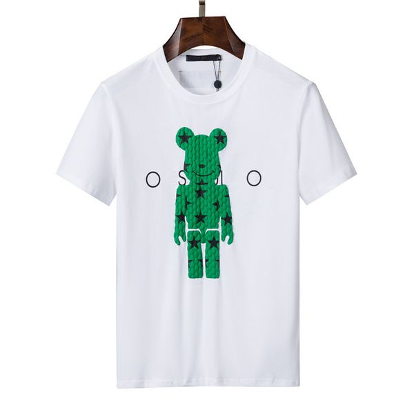 men's t-shirts designer t-shirt embroidered letters laminated print short sleeve high street casual tees 100% cotton for men and women, White;black
men's t-shirts designer t-shirt embroidered letters laminated print short sleeve high street casual tees 100% cotton for men and women, White;black