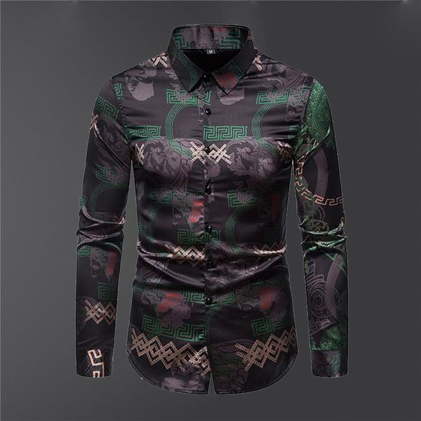 2022 spring and autumn new european and american noble court wind contrast pattern 3d printing high-end men's long sleeve shirt tide de, White;black
2022 spring and autumn new european and american noble court wind contrast pattern 3d printing high-end men's long sleeve shirt tide de, White;black