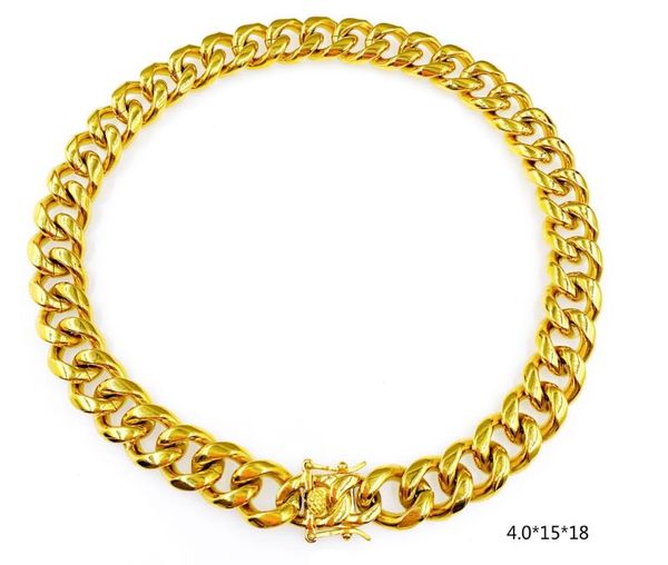 18k gold plated chains necklace hip hop round grinding encryption chain cuban necklace button, Silver
18k gold plated chains necklace hip hop round grinding encryption chain cuban necklace button, Silver