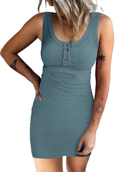 women sleeveless bodycon scoop neck tank dresses slim fit ribbed ruched stretchy party club short mini dress q2qk#, White;black
women sleeveless bodycon scoop neck tank dresses slim fit ribbed ruched stretchy party club short mini dress q2qk#, White;black