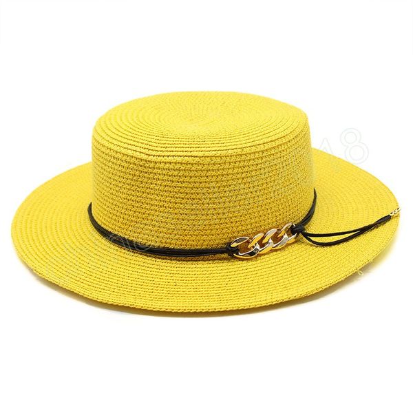 women cap luxury wide brim thick gold chain beige straw hats for men panama cowboy hat fedora hats sombrero hombre, Blue;gray
women cap luxury wide brim thick gold chain beige straw hats for men panama cowboy hat fedora hats sombrero hombre, Blue;gray