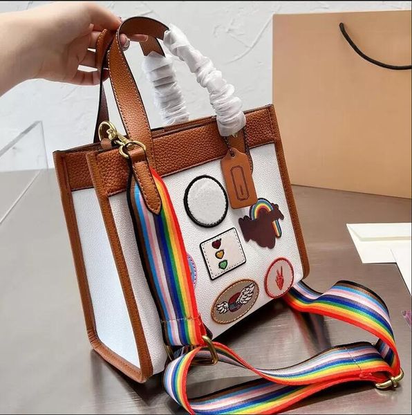 hh luxuries designers women badge totes shopping bag classic rainbow shoulder straps shoulder bags crossbody handbag clutch genunier leather
hh luxuries designers women badge totes shopping bag classic rainbow shoulder straps shoulder bags crossbody handbag clutch genunier leather