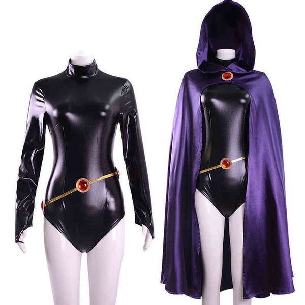 teen titans raven cosplay come superhero cloak jumpsuits zentai halloween fancy ball kids suit t220808, Black;red
teen titans raven cosplay come superhero cloak jumpsuits zentai halloween fancy ball kids suit t220808, Black;red