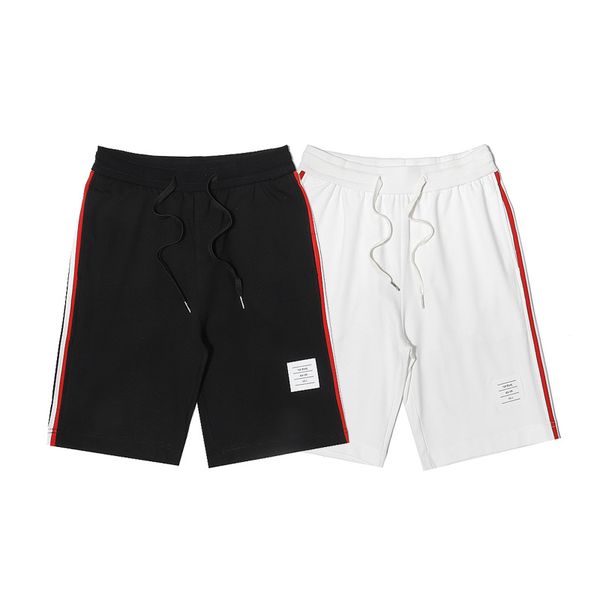 summer men's women's tb02 shorts color pure cotton woven contrasting shorts four bars casual pants sweatpants, White;black
summer men's women's tb02 shorts color pure cotton woven contrasting shorts four bars casual pants sweatpants, White;black