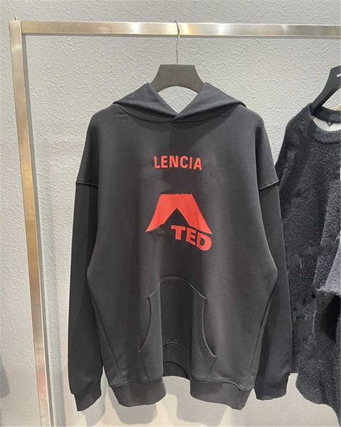 men's hoodies correct version 21 autumn winter new couple's front pair of english letter x printed trendy brand hoodie, Black
men's hoodies correct version 21 autumn winter new couple's front pair of english letter x printed trendy brand hoodie, Black