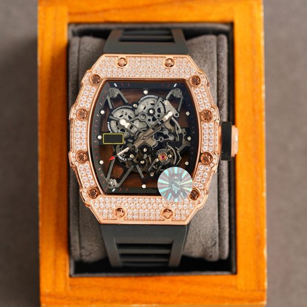 iced out luxury mens watches 42mm size full diamonds automatic self-winding glide smooth second hand wristwatch black ribber strap quality, Slivery;brown
iced out luxury mens watches 42mm size full diamonds automatic self-winding glide smooth second hand wristwatch black ribber strap quality, Slivery;brown