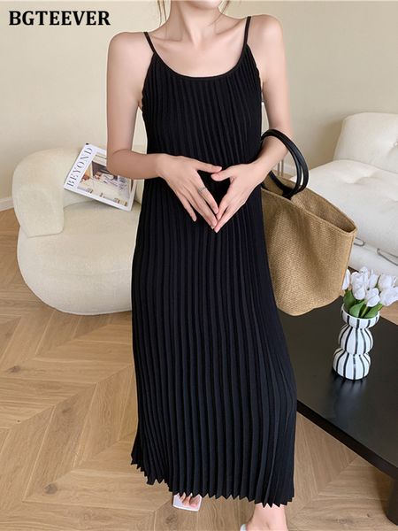 elegant sleeveless women pleated dress spring summer loose female spaghetti strap dress side split ladies vestidos 2022, Black;gray
elegant sleeveless women pleated dress spring summer loose female spaghetti strap dress side split ladies vestidos 2022, Black;gray