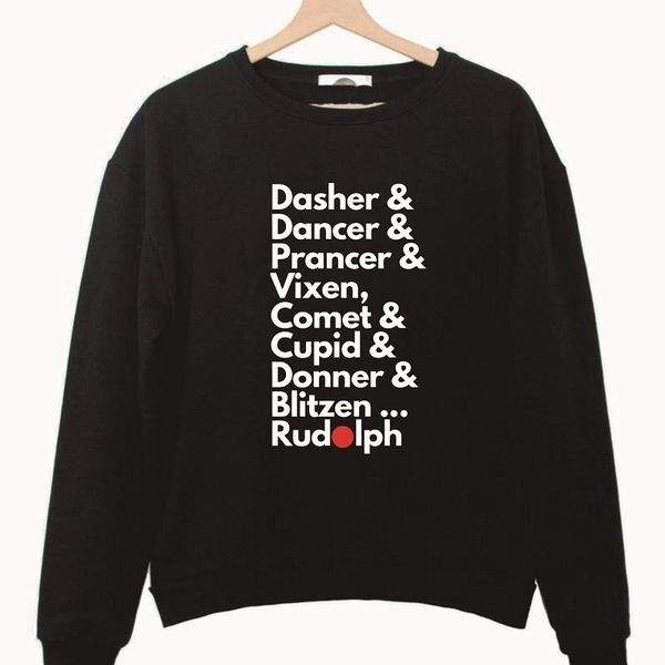 dasher dancer family kids couple sweatshirts letter print new fashion oneck sweatshirt pullover female femme drop ship y200106, Black
dasher dancer family kids couple sweatshirts letter print new fashion oneck sweatshirt pullover female femme drop ship y200106, Black