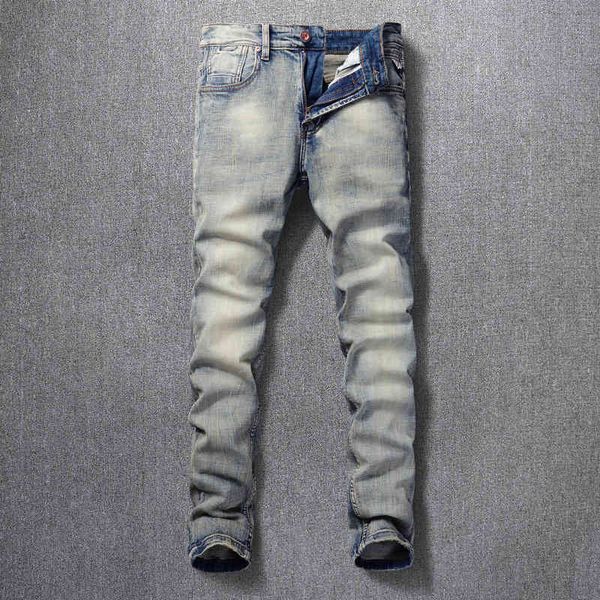 men's jeans fashionable and nostalgic spring summer men's slim fit small foot elastic jeans casual versatile trend jeans qg0b, Blue
men's jeans fashionable and nostalgic spring summer men's slim fit small foot elastic jeans casual versatile trend jeans qg0b, Blue