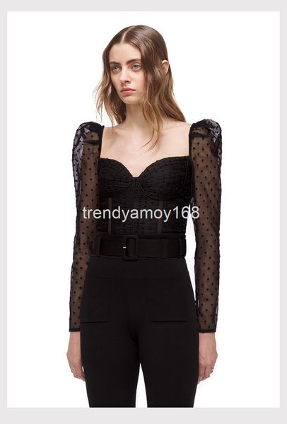 women's polos chunyuan 22 spring and summer sp classic black mesh wave point long sleeve crimp waist z cabinet simple tail style, White
women's polos chunyuan 22 spring and summer sp classic black mesh wave point long sleeve crimp waist z cabinet simple tail style, White