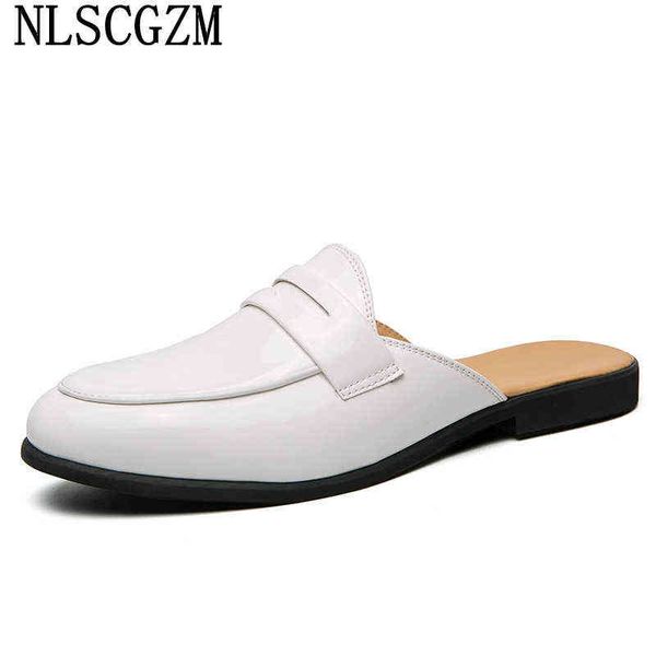 mules slippers men summer 2022 patent leather for casual half shoes designer los zapatos de hombre220513, Black
mules slippers men summer 2022 patent leather for casual half shoes designer los zapatos de hombre220513, Black