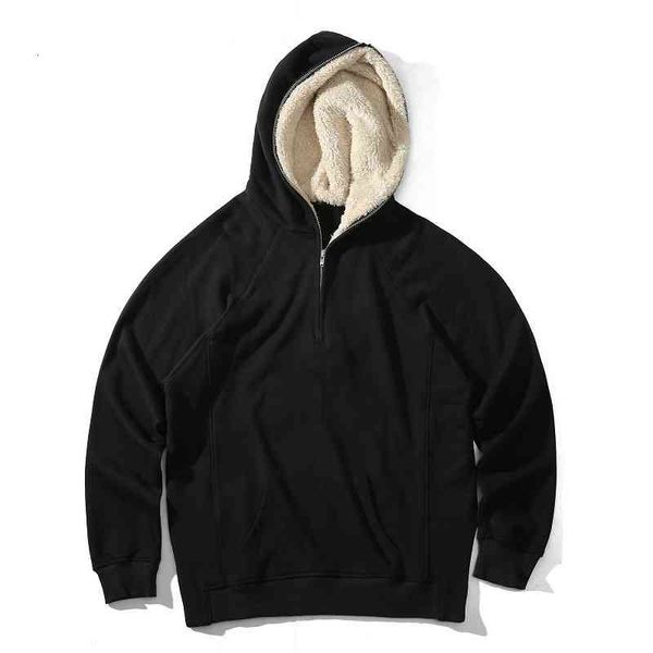 men's hoodies & sweatshirts bieber's upper body the same men's and women's hat with plush half zipper oversize loose sol, Black
men's hoodies & sweatshirts bieber's upper body the same men's and women's hat with plush half zipper oversize loose sol, Black