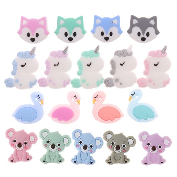 50pcs unicorn pearl beads silicone bead teething toys baby diy animal rodent set food grade silicone teether baby teether ball 220407
50pcs unicorn pearl beads silicone bead teething toys baby diy animal rodent set food grade silicone teether baby teether ball 220407
