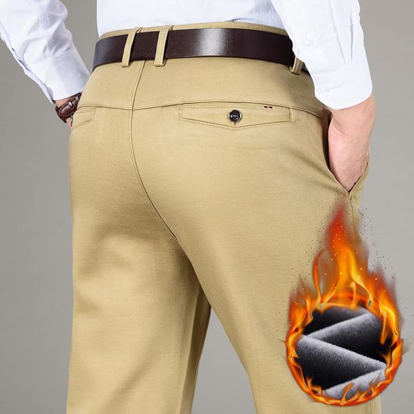 men's pants 5 colors winter men's warm fleece casual classic style business fashion straight khaki modal thick trousers male brand, Black
men's pants 5 colors winter men's warm fleece casual classic style business fashion straight khaki modal thick trousers male brand, Black