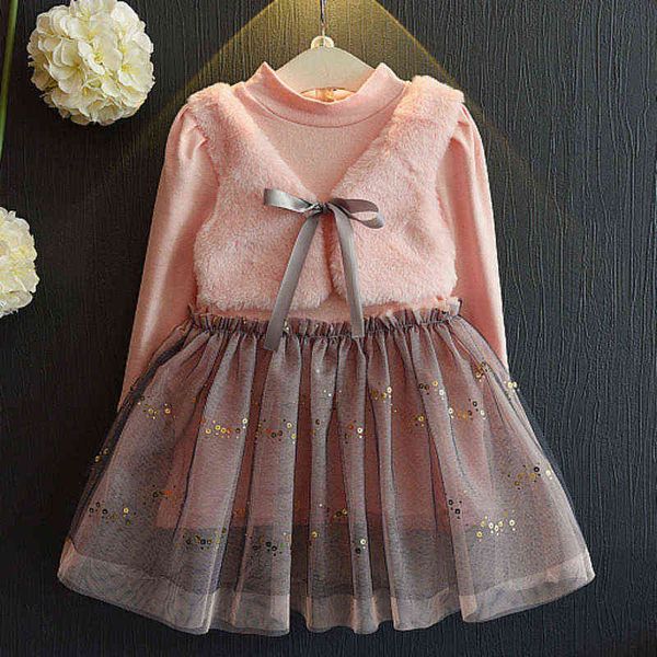 autumn girls fashion dress long sleeve waistcoat fur fake two pieces of kids clothes sequined dress princess children's wear g220428, Red;yellow
autumn girls fashion dress long sleeve waistcoat fur fake two pieces of kids clothes sequined dress princess children's wear g220428, Red;yellow