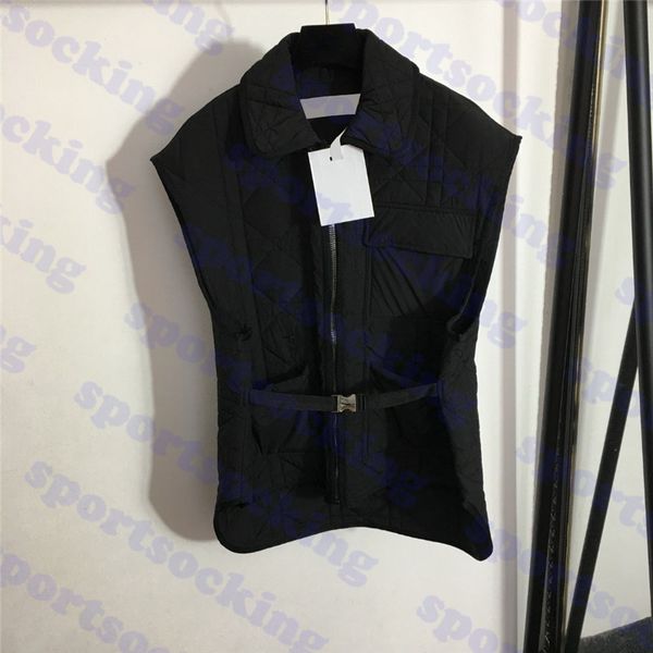 womens coat sleeveless vest jacket fashion black coats with belt brand logo women cotton jackets, Black;white
womens coat sleeveless vest jacket fashion black coats with belt brand logo women cotton jackets, Black;white