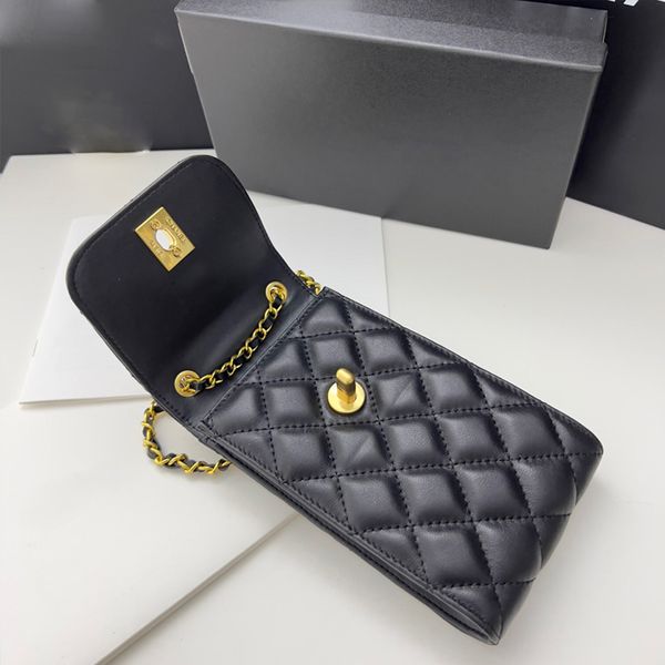 4 colors classic wallet mobile phone bag shoulder bags coin purse designer high-end genuine leather hardware letters chain bag crossbody bag, Red;black
4 colors classic wallet mobile phone bag shoulder bags coin purse designer high-end genuine leather hardware letters chain bag crossbody bag, Red;black