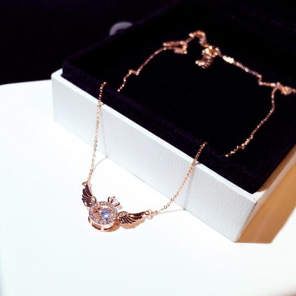 22ss chains fashion super shine zircon angle wing necklace for women luxury rhinestone stylish choker kolye feminia bijoux giftchains, Silver
22ss chains fashion super shine zircon angle wing necklace for women luxury rhinestone stylish choker kolye feminia bijoux giftchains, Silver
