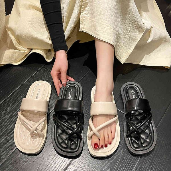 designer shoes ajoy 2022 summer new large toe flip flops women's flat slippers, Black
designer shoes ajoy 2022 summer new large toe flip flops women's flat slippers, Black