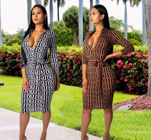 women casual dress fashion letter geometric print classic pattern knit bodycon dresses autumn womens clothing short sleeve 2 colors, Black;gray
women casual dress fashion letter geometric print classic pattern knit bodycon dresses autumn womens clothing short sleeve 2 colors, Black;gray